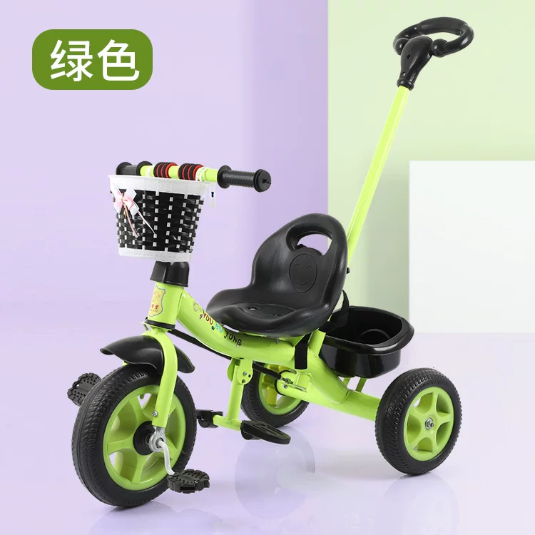 Children's tricycle 1-5 years old, bicycle can be ridden, functional handcart, pedal tricycle, children's stroller