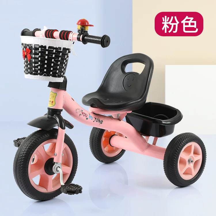 Children's tricycle 1-5 years old, bicycle can be ridden, functional handcart, pedal tricycle, children's stroller