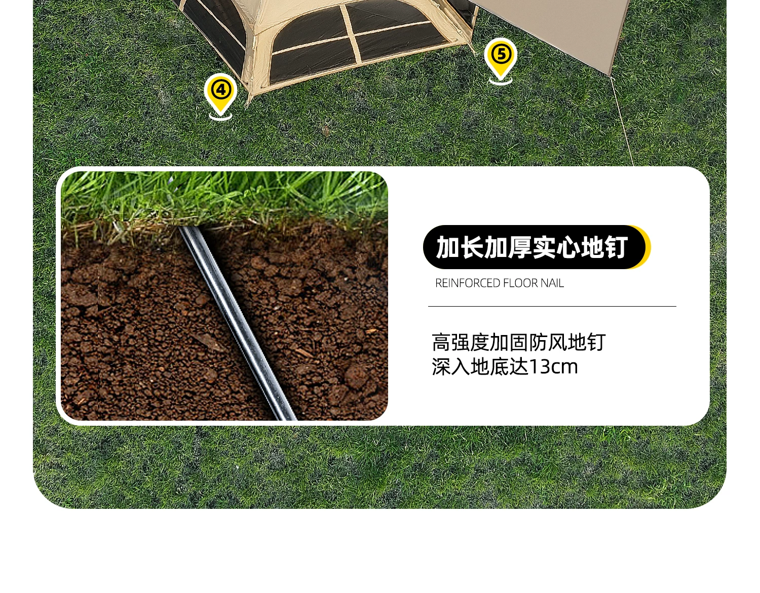 Primitive man tent, portable outdoor folding camping, overnight camping, thickened rainproof and sunscreen equipment, complete set of black glue equipment
