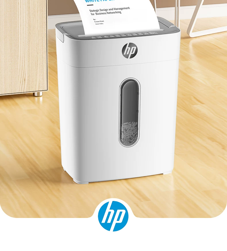 HP shredder, office specific, fully automatic, office, home, commercial, mini mini shredder, 5-level confidential desktop paper file, 4-level shredder, card shredder, shredding CD card