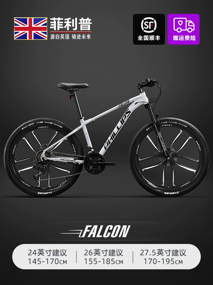 Philip 27 Speed Shock Absorbed Mountain Bike Adult Male Female 26 inch Off road Mountain Bike