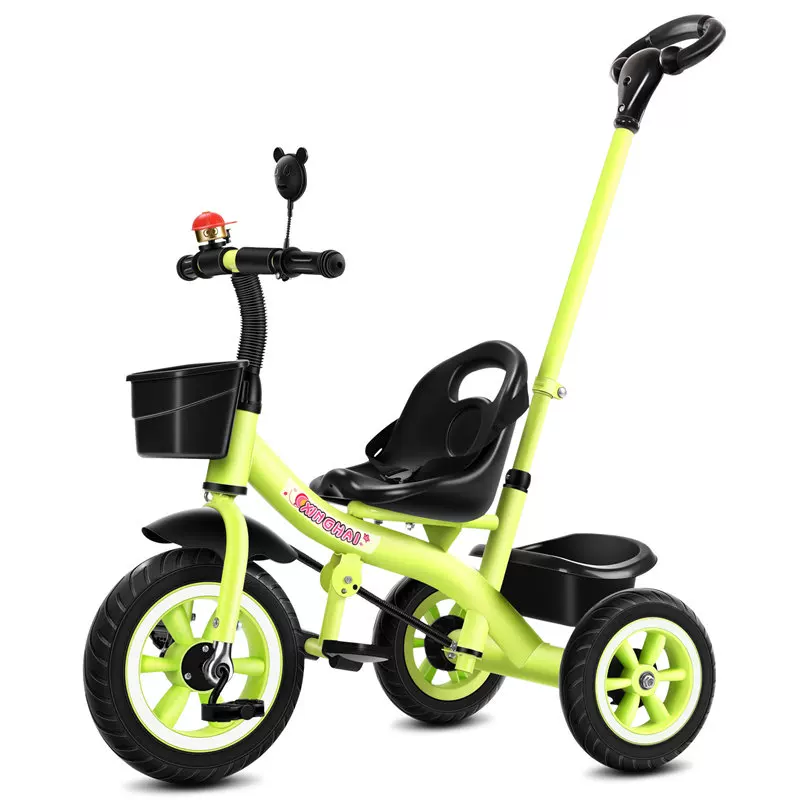 Star Child brand baby stroller, large size children's tricycle, suitable for babies aged 1-6 with push handle, high-end baby stroller with sunshade and storage basket, tricycle