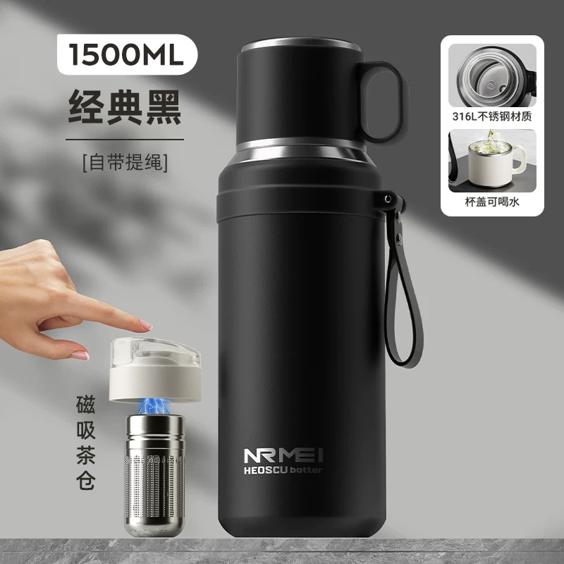 316 stainless steel insulated cup for men, large capacity 2026 new model, cold insulated steaming tea cup, water cup, kettle, genuine