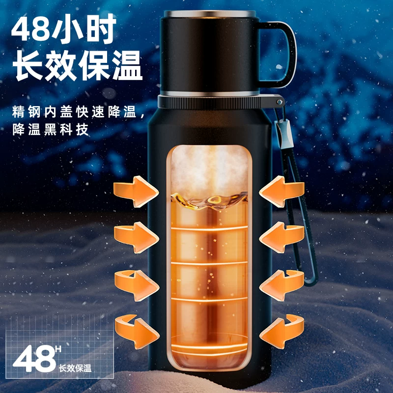 316 stainless steel insulated cup for men, large capacity 2026 new model, cold insulated steaming tea cup, water cup, kettle, genuine