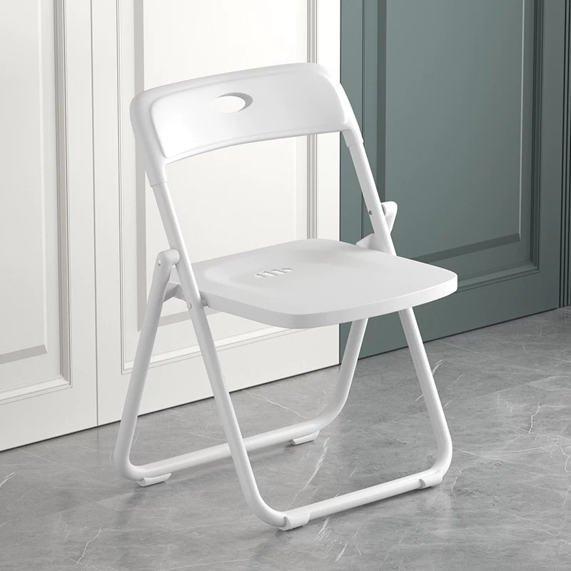 Simple stool, backrest chair, household folding chair, portable computer chair, training conference chair, dining chair, dormitory office chair