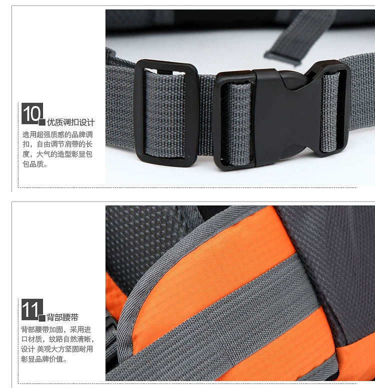 New lightweight outdoor hiking bag 40L waterproof nylon backpack for men and women hiking backpack cycling bag