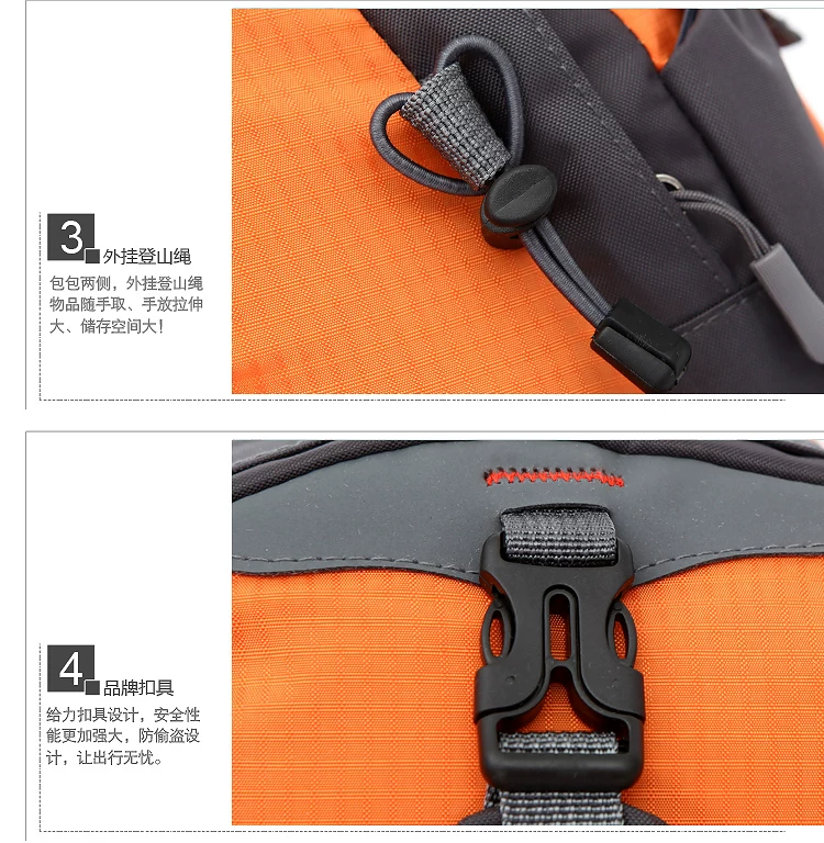 New lightweight outdoor hiking bag 40L waterproof nylon backpack for men and women hiking backpack cycling bag