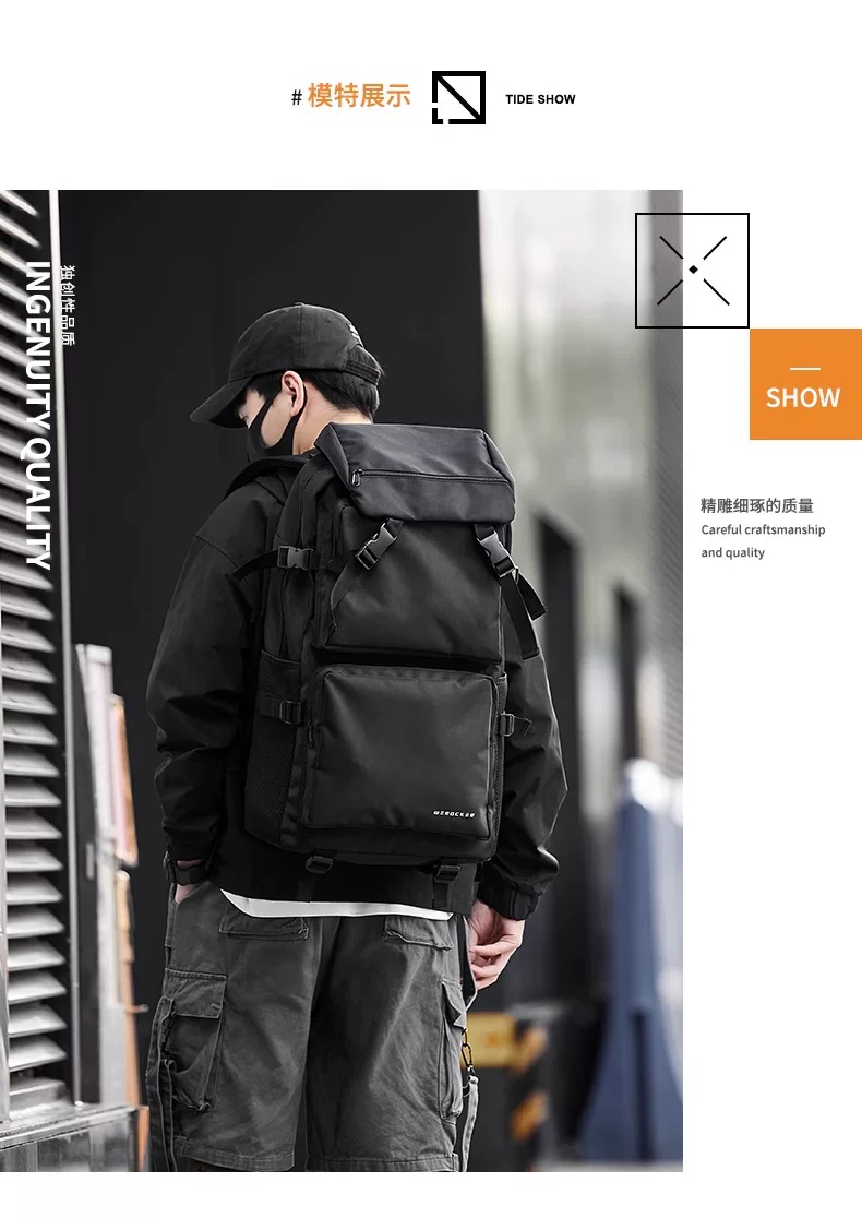Backpack men's large capacity backpack business travel bag outdoor sports travel backpack mountaineering bag computer backpack