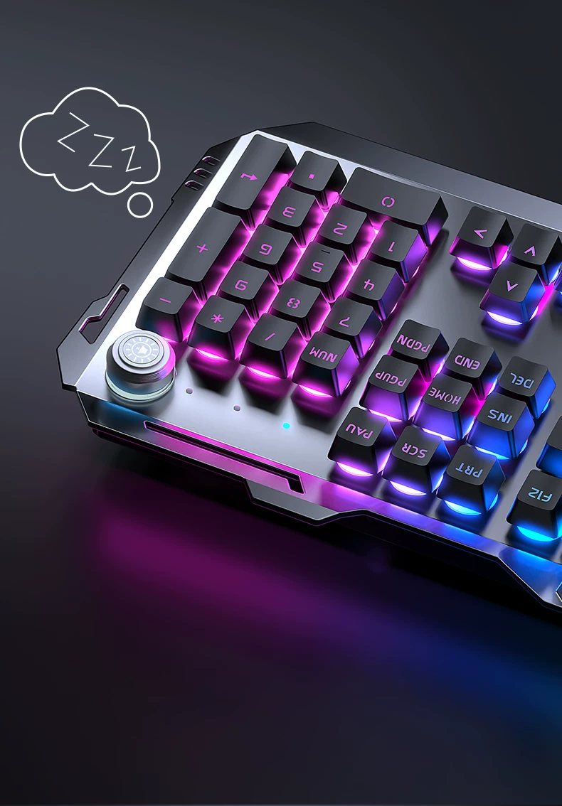 Three piece set of keyboard and mouse for e-sports games, with a mechanical feel, wireless cable, keyboard and mouse for the front runner