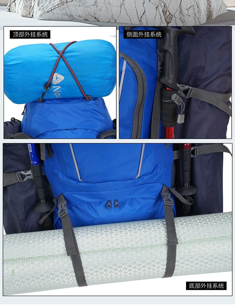 2025 Outdoor Large Capacity Mountaineering 80 liter Multi functional Camping Tent, Anti Splashing Water Travel Backpack Bag for Hiking