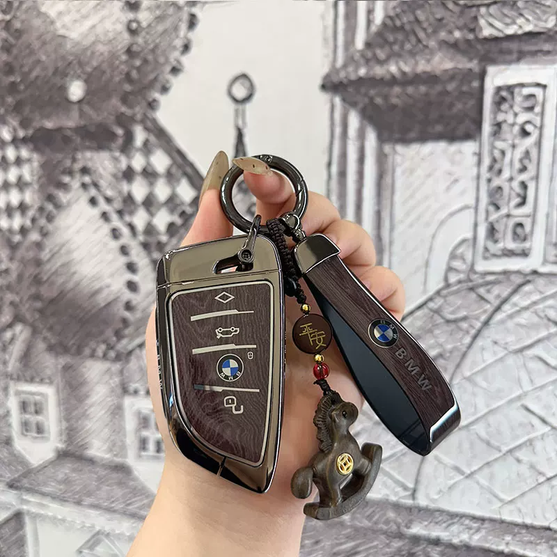 Подходит для BMW 5 серии, чехол для ключей 3 серии x5x3, три серии, лезвие x2x1, автомобильная сумка 525 530, автомобильная декоративная пряжка, металлическая