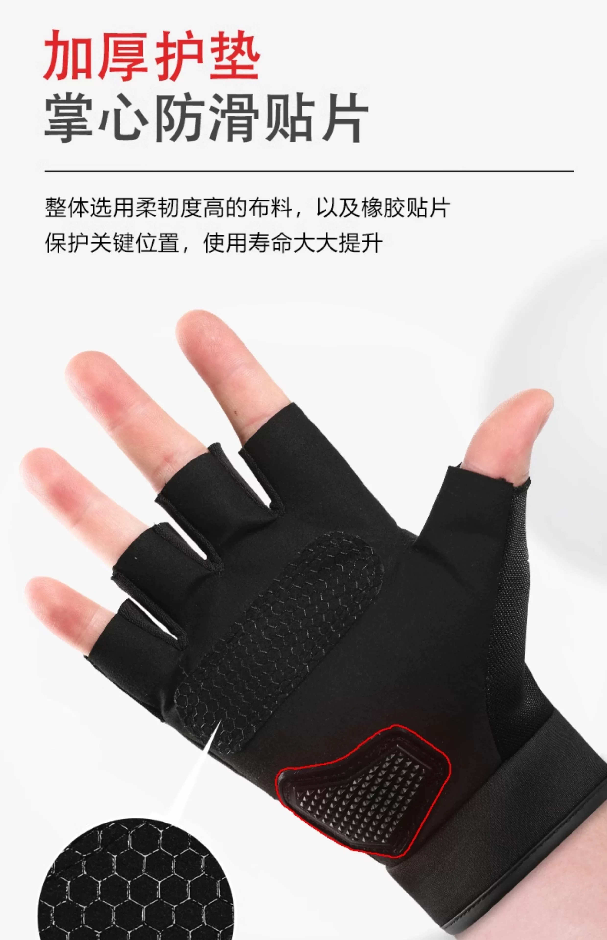Motorcycle and motorcycle steel shell half finger riding anti slip gloves, men's mountain bike cycling exercise fitness gloves, anti cocoon