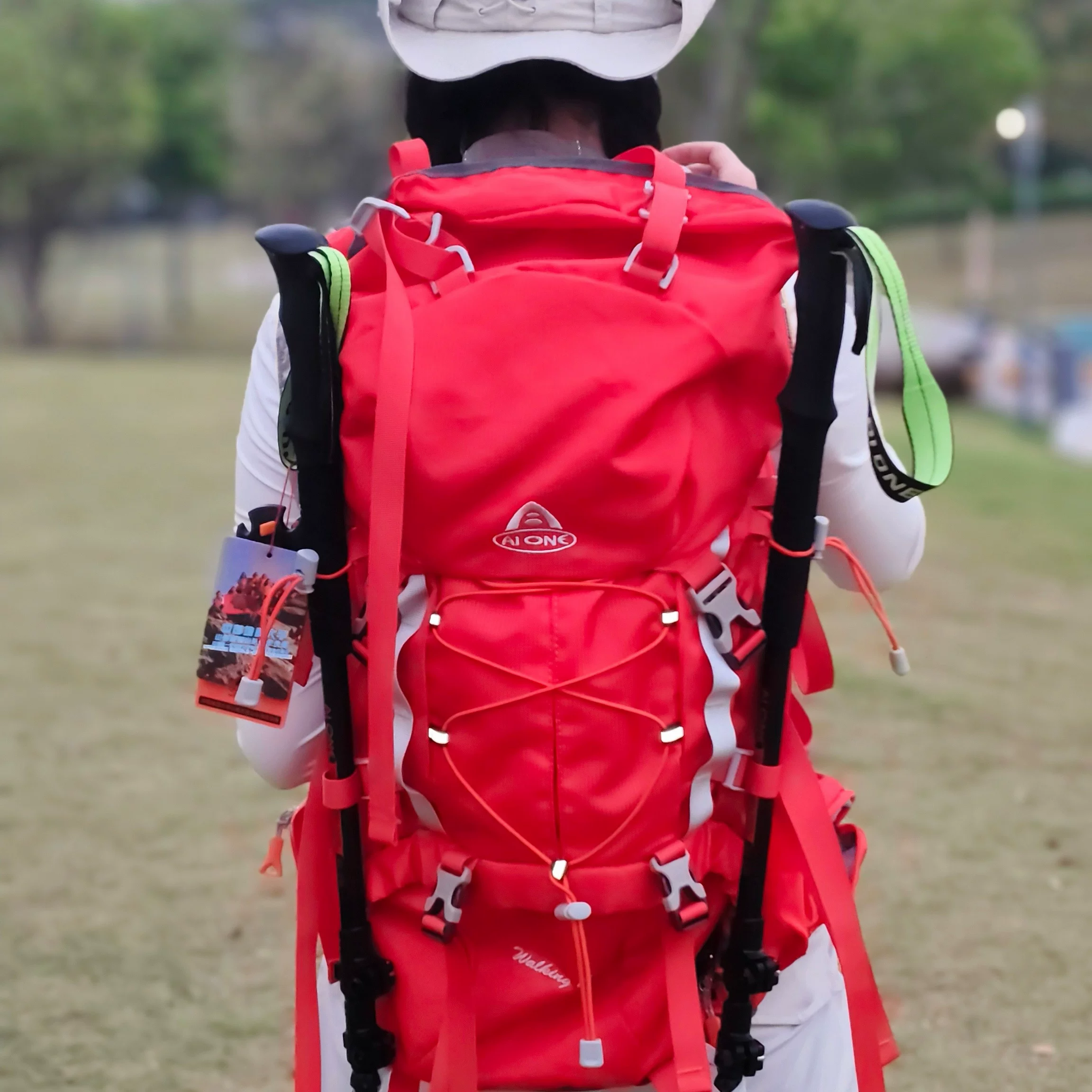 Aiwang lightweight large capacity outdoor hiking bag 45+5 liters professional hiking backpack anti splash and wear-resistant travel bag