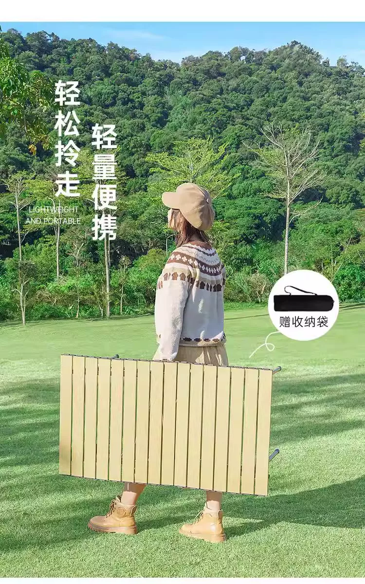 Table and chair set, Yujia outdoor folding table, moon chair set, portable night market stall, lazy chair, backrest chair