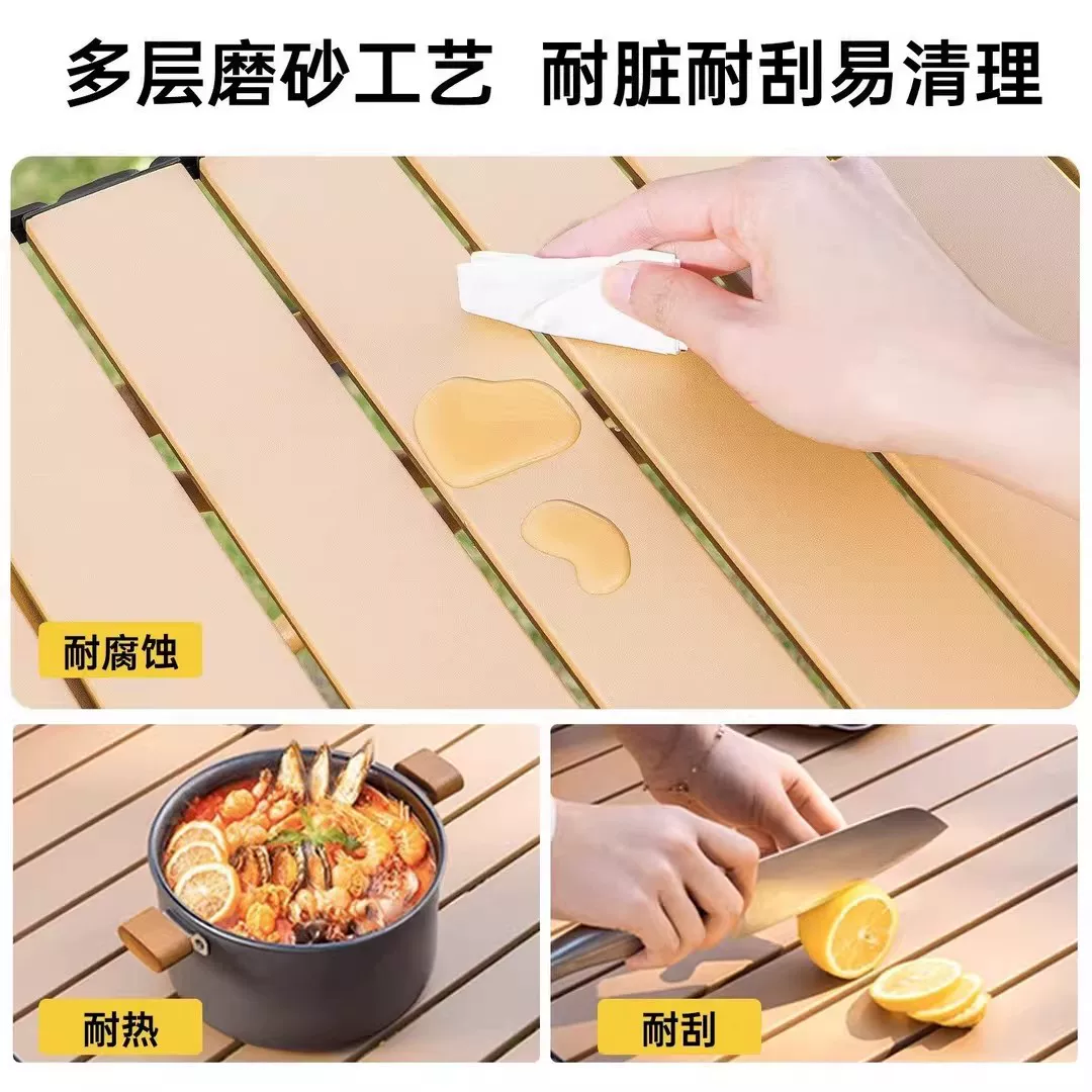 Table and chair set, Yujia outdoor folding table, moon chair set, portable night market stall, lazy chair, backrest chair
