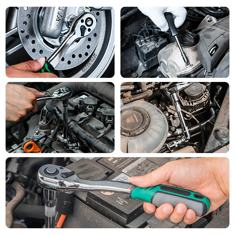 72 tooth auto repair tool set, auto repair toolbox, auto repair manual tool set, manual auto repair socket combination