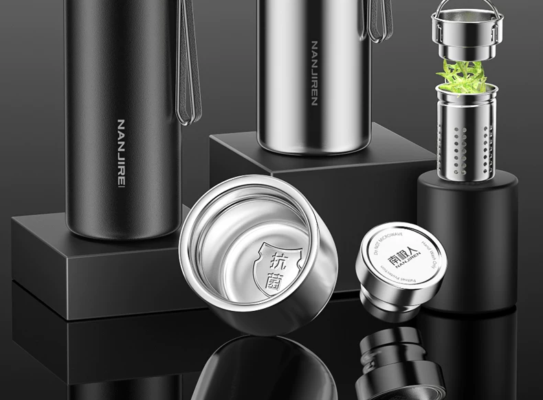 316 stainless steel insulated cup, men's and women's tea cup, large capacity water cup pot, 2025 new portable large bottle, genuine product