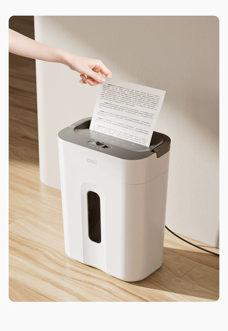 Deli Paper shredder 9939 household automatic office electric high-power commercial convenient desktop paper file mini small manual shredder divine tool 5-level confidential shredder CD card