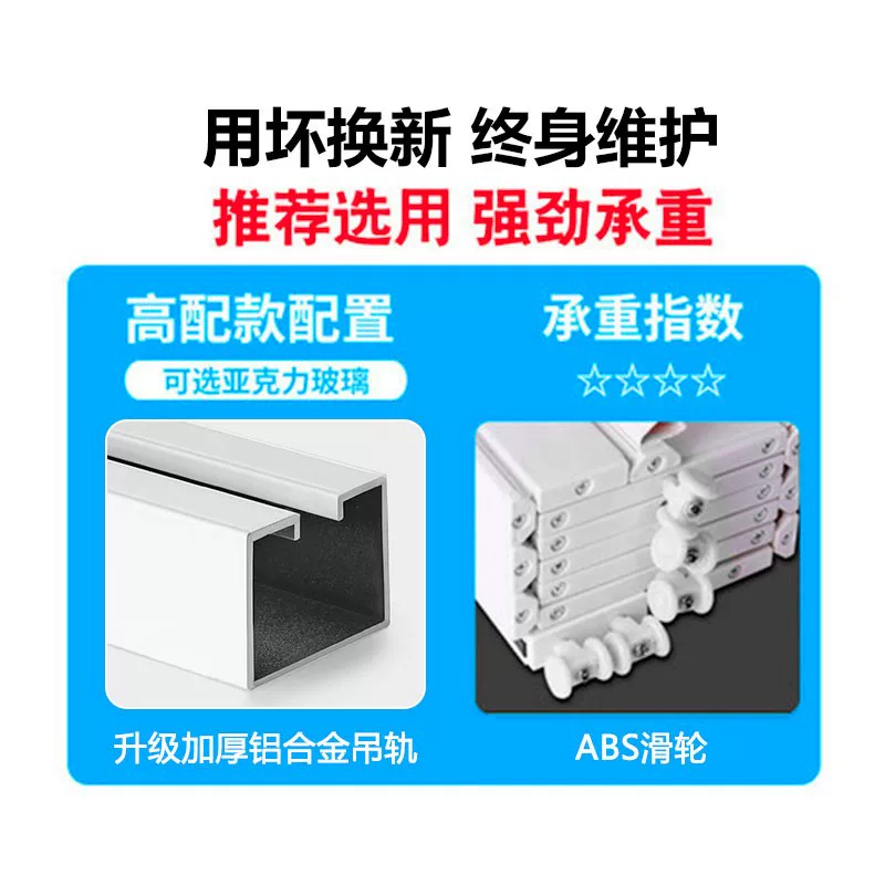 PVC folding door, bathroom partition door, suitable for natural gas sliding door, thickened material, easy installation, sliding door