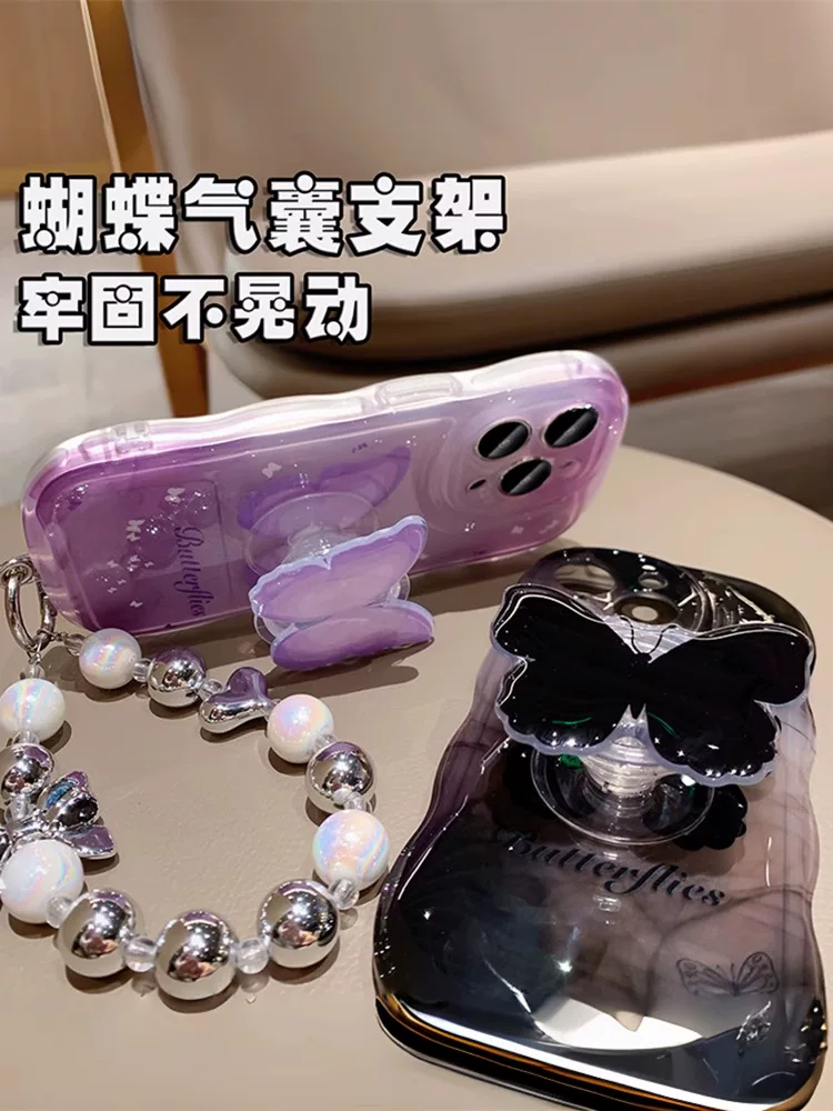 Apple, совместимый iPhone 16, мобильный телефон, защитный чехол, креативный iPhone15 Pro, трубка, iPhone15 Pro, модная волнистая защитная сумка, 16promax, изысканный стиль, iphone, защита при падении