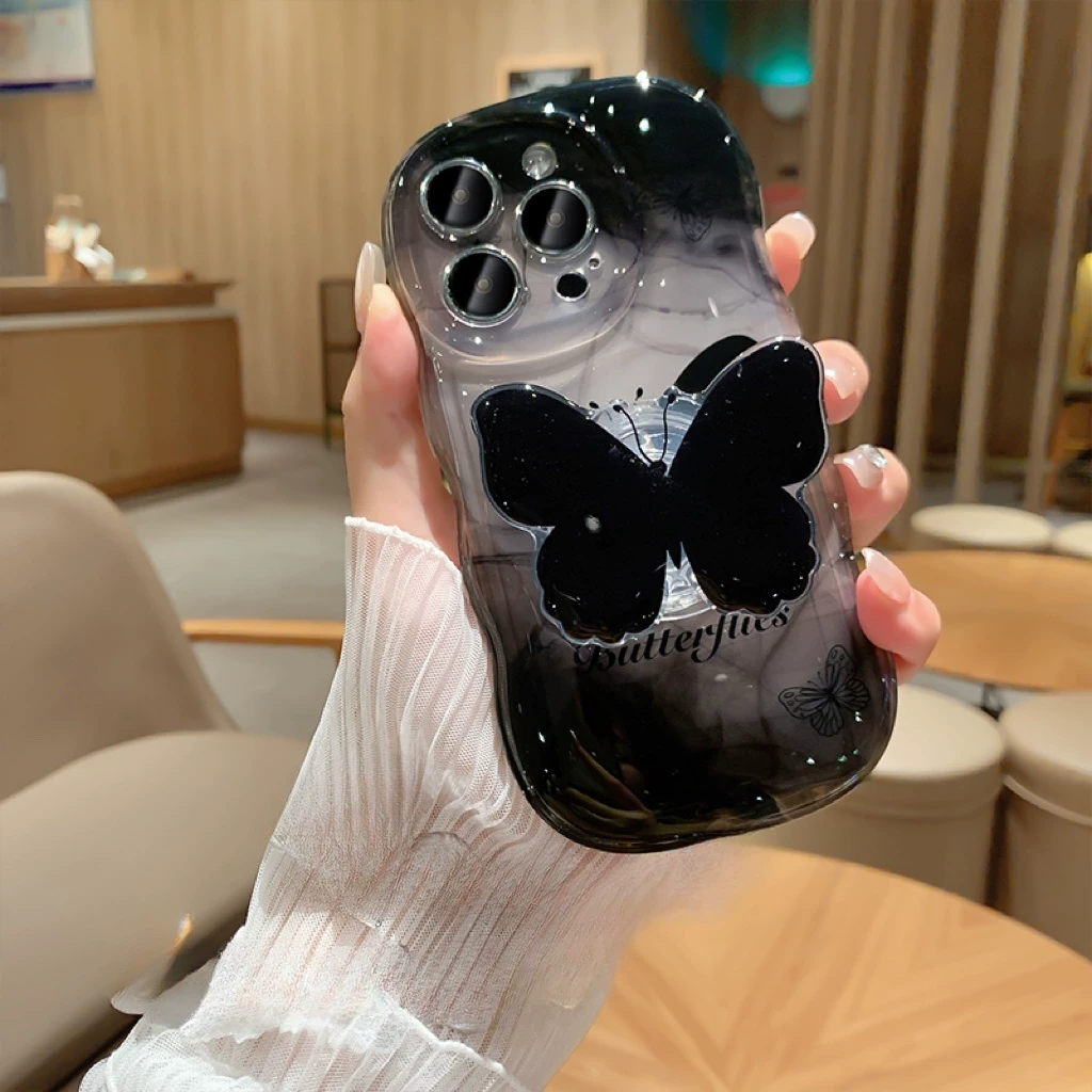 Apple, совместимый iPhone 16, мобильный телефон, защитный чехол, креативный iPhone15 Pro, трубка, iPhone15 Pro, модная волнистая защитная сумка, 16promax, изысканный стиль, iphone, защита при падении