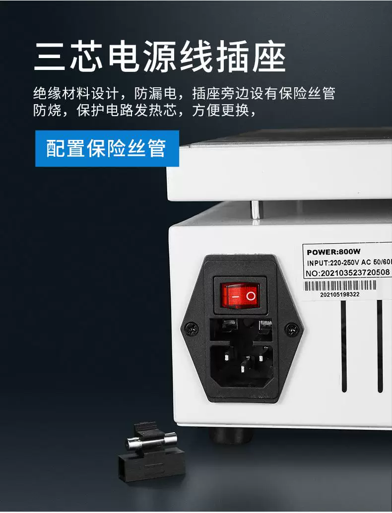 Bangyuan digital display heating table with constant temperature and adjustable temperature for mobile phone maintenance, heating plate preheating table, LED light bead preheating platform