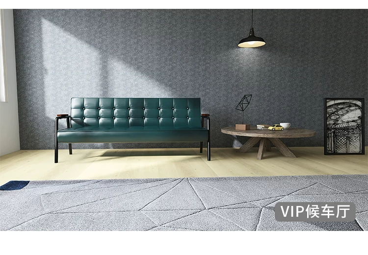 American retro oil wax leather sofa, industrial style iron sofa, L-shaped combination, small apartment, simple modern sofa