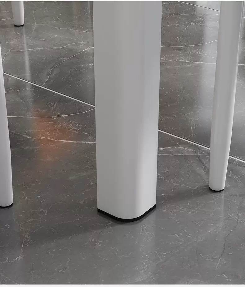 Tempered glass dining table and chair combination, modern and simple household dining table, dining room kitchen, living room table and chair combination