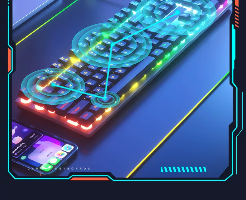 Mechanical tactile keyboard and mouse group, wired e-sports games, office, silent laptop, desktop keyboard and mouse