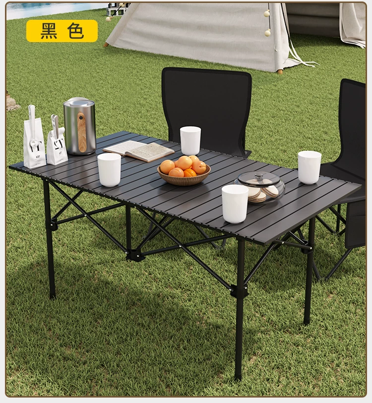 Outdoor Folding Table Camping and Picnic Car Storage Portable Lightweight Multi purpose Home Lazy Table and Chair Package
