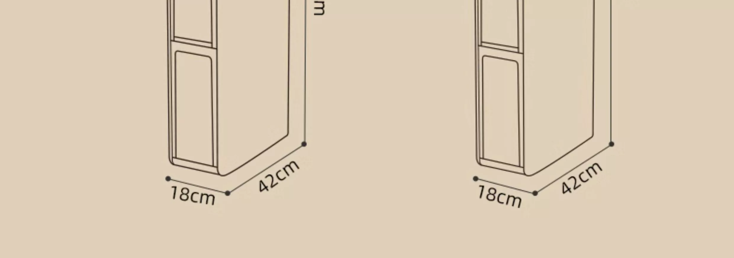 Rising bathroom shelves, bathroom crevice cabinets, bathroom storage cabinets, toilet storage cabinets, toilet side cabinets, narrow cabinets