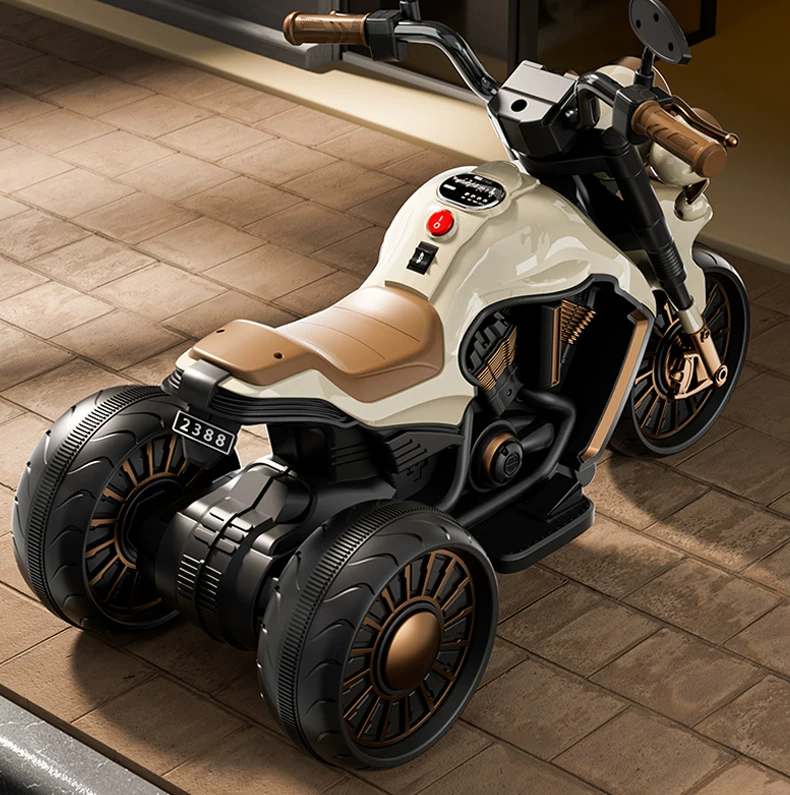 Children's electric scooter, tricycle, male and female electric scooter, children's toy car, children's ride, remote control stroller