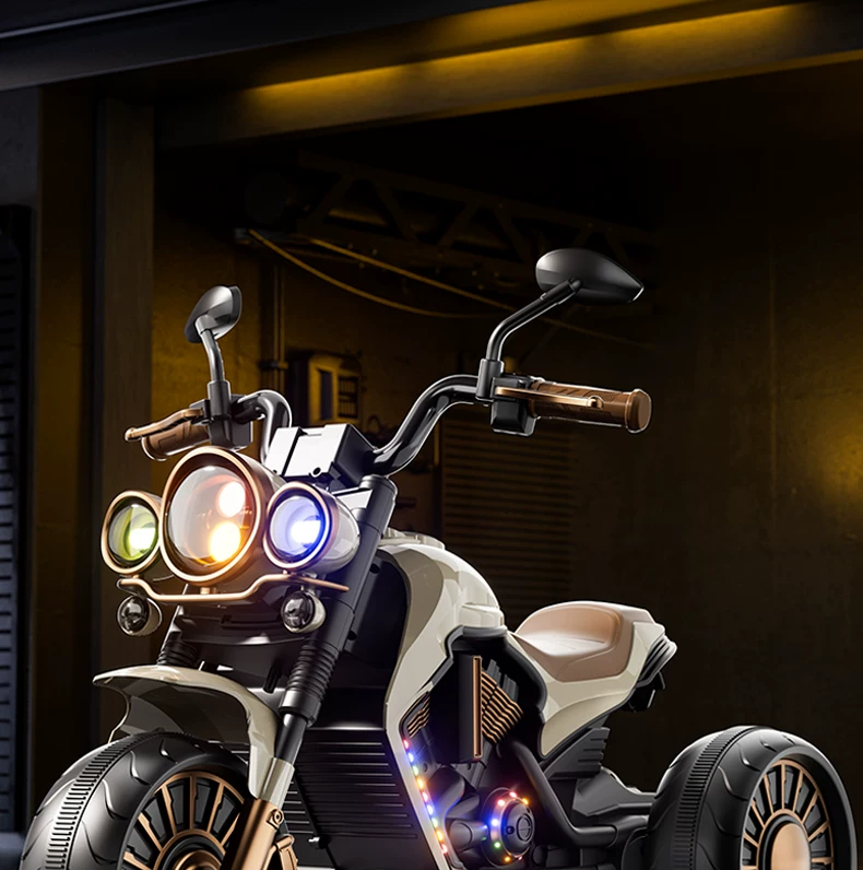 Children's electric scooter, tricycle, male and female electric scooter, children's toy car, children's ride, remote control stroller