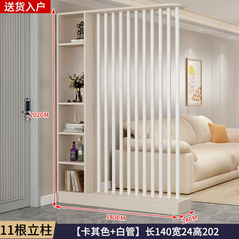 中式屏风玄关柜小户型节省空间 实木简约现代设计可遮挡客厅隔断