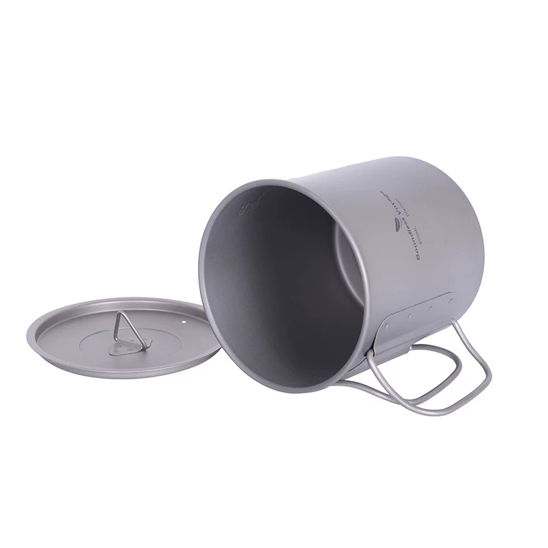 Biwei Pure Titanium Water Cup Outdoor Cumping Camping Coffee Cufe Coffee Coffee Light Portable Mug однослойная чашка для кипячения