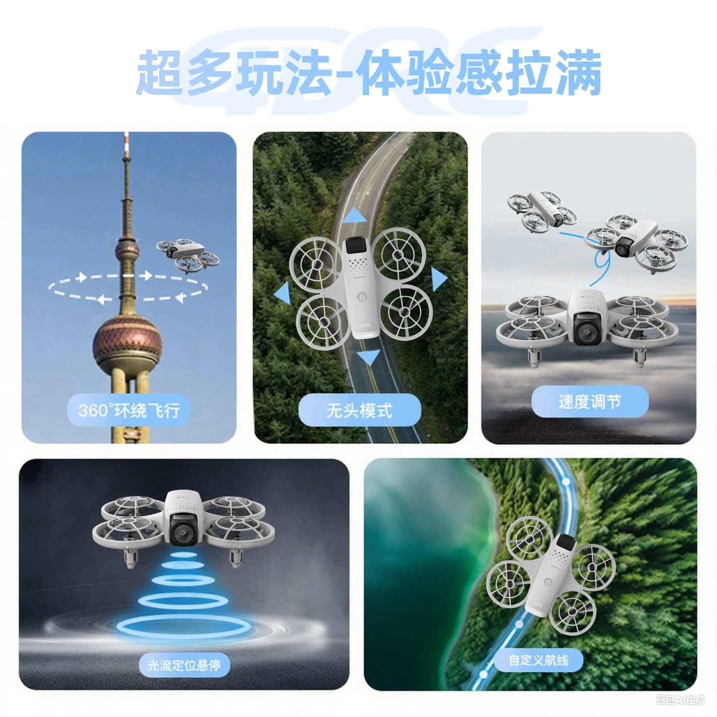 4DRC with built-in screen drone NEO mini aerial photography 2025 new remote-controlled airplane children's toy elementary school students