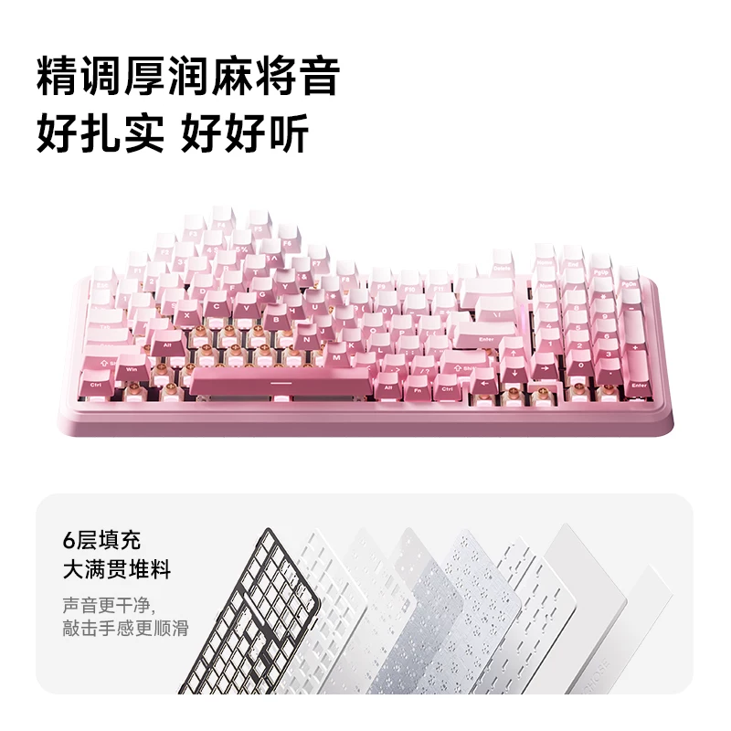 MCHOSE K99 V2V3 Customized Mechanical Keyboard Wireless Bluetooth the third mock examination E-sports Game Office Computer