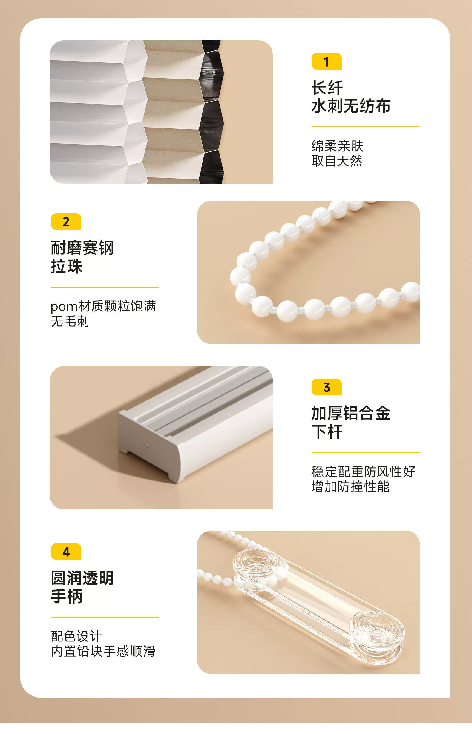 Встроенные сотовые жалюзи Xing Zhi для открывающихся окон, полное затемнение