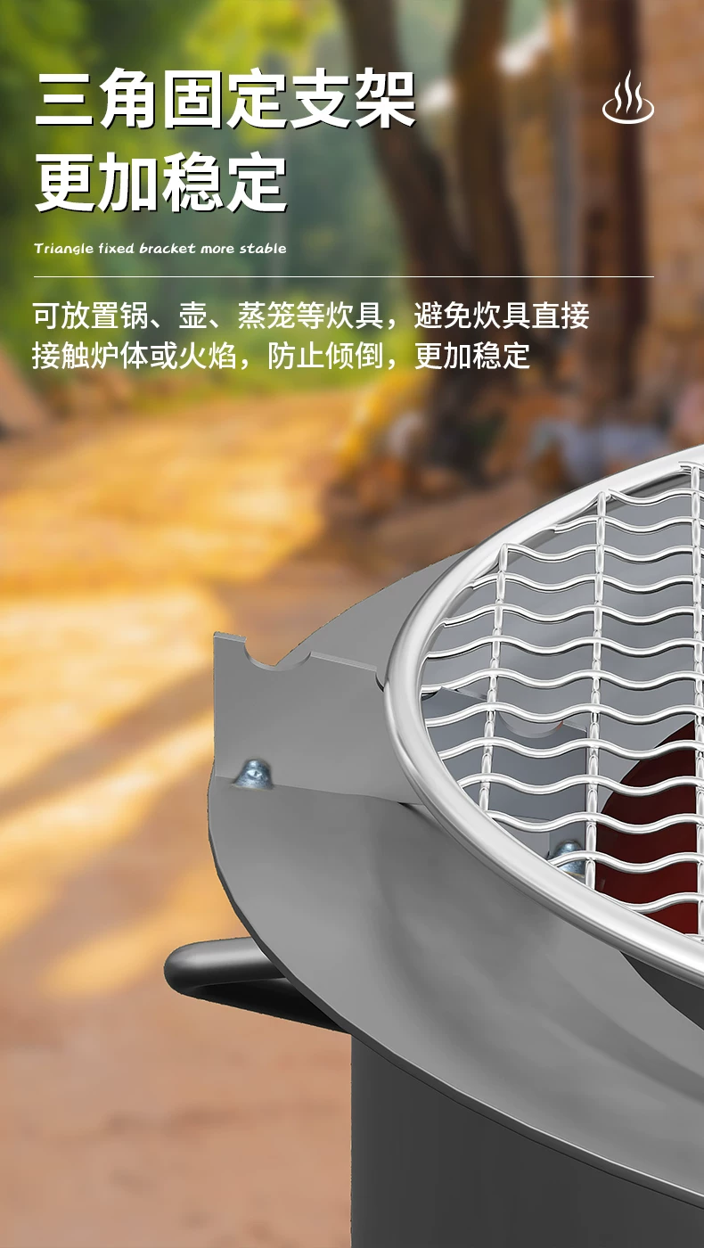 Outdoor Firewood Stove Portable Firewood Stove New Rural Household Small Firewood Stove Carbon Stove Outdoor Stove