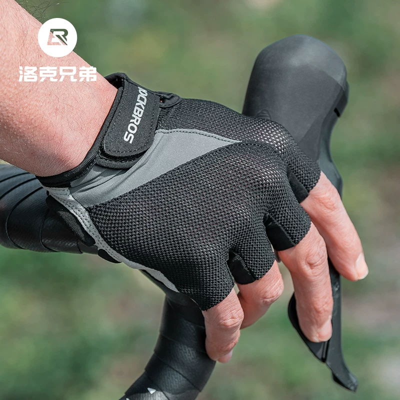 Rock Brothers cycling gloves, all finger mountain road cycling gloves, men's and women's spring and autumn touch screen long finger gloves
