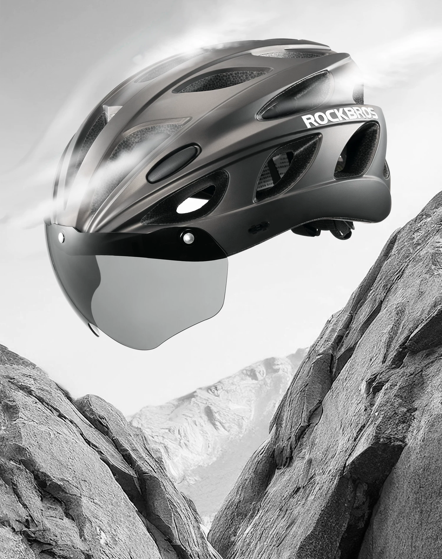 Rock Brothers cycling helmets, men's cycling helmets, women's mountain bikes, children's safety helmets, and equipment for teenagers