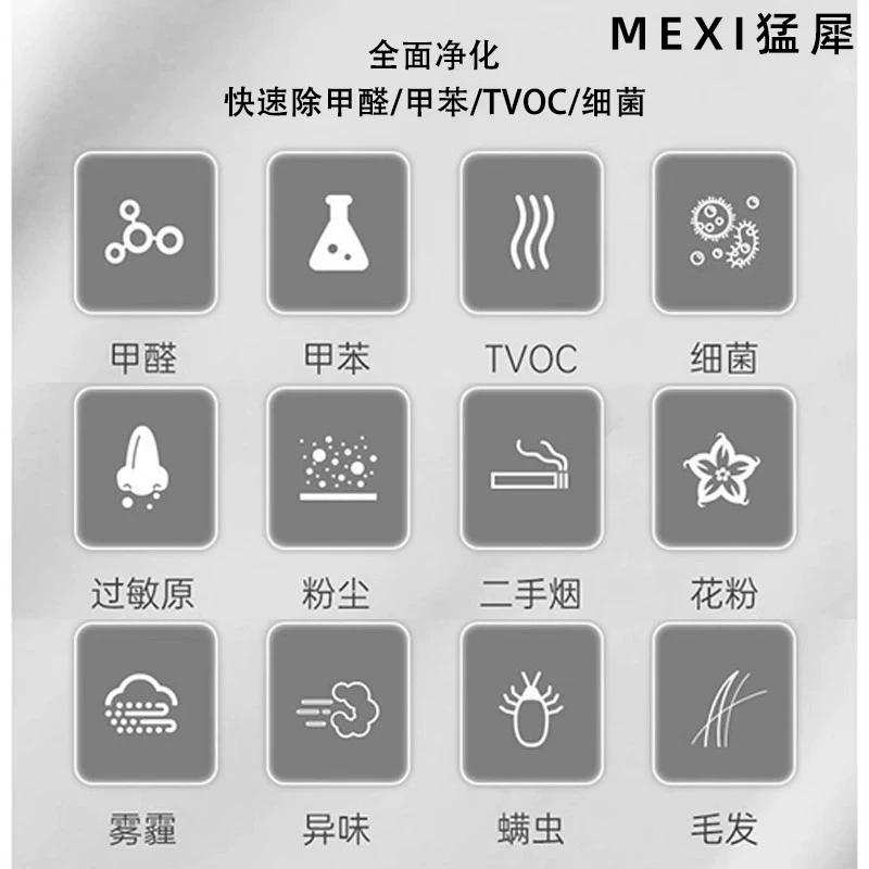 Mexi Mammoth Desktop Очистка воздуха дома негативная ионная настольная комната.