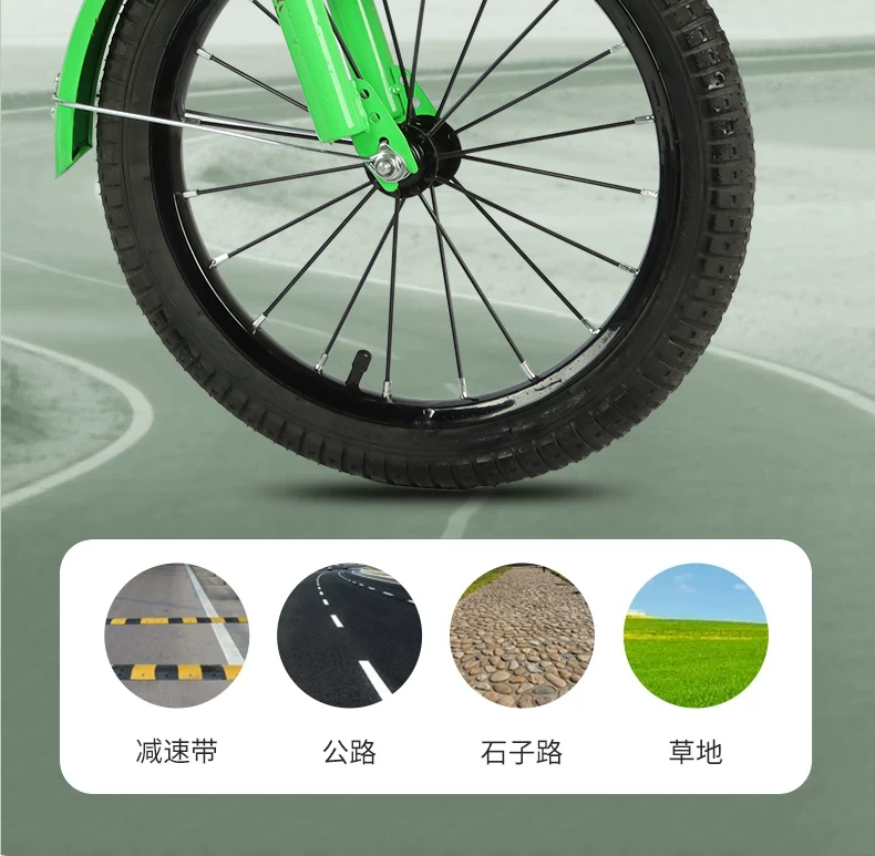 Children's tricycle, bicycle, dual brake, wear-resistant and anti-skid, double person, aged 3-6 to 12, high carbon steel material, body with bucket