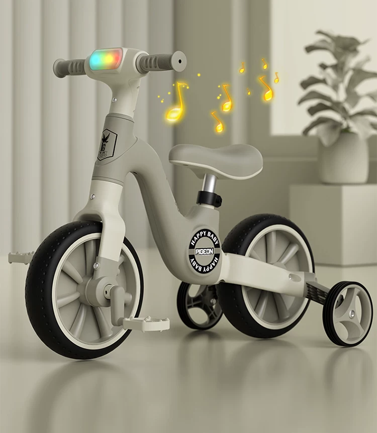 Flying Pigeon Children's Balance Bike 2-6 Year Old Boys and Girls Baby Anti rollover Two wheel Sliding Tricycle Toy Bicycle
