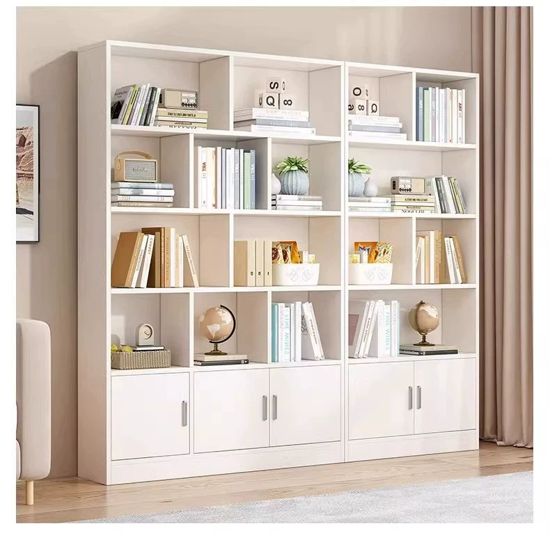 Bookcases, floor to ceiling shelves, multi-layer student home bookshelves, living room integrated wall to wall bookshelves, study floor to ceiling cabinets