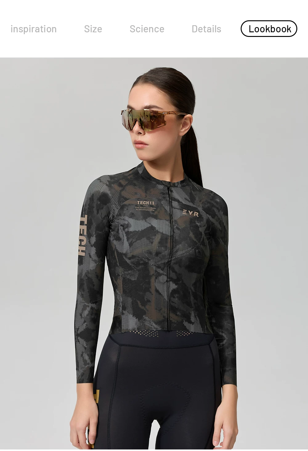 EVR26 New Light Dust Era Summer Cycling Clothing Long Sleeve Sunscreen Quick Drying Women's Road Bike Top High Elasticity