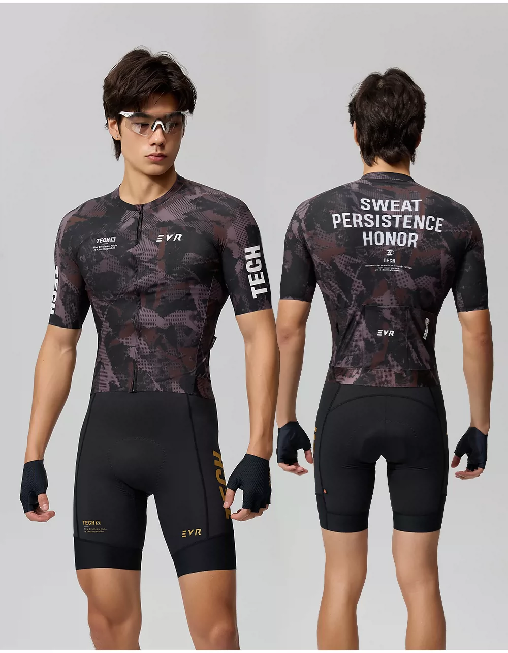 EVR26 New Light Dust Era Summer Cycling Suit Men's Short sleeved Quick drying Sweat wicking Road Bike Top