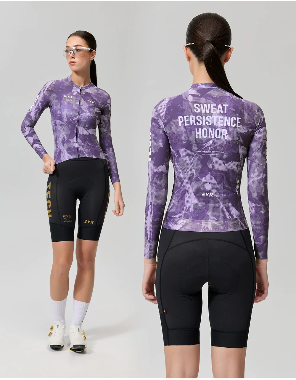 EVR26 New Light Dust Era Summer Cycling Clothing Long Sleeve Sunscreen Quick Drying Women's Road Bike Top High Elasticity