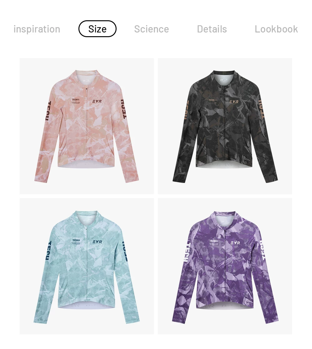 EVR26 New Light Dust Era Summer Cycling Clothing Long Sleeve Sunscreen Quick Drying Women's Road Bike Top High Elasticity