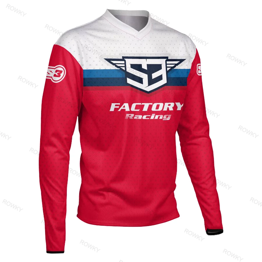 S3 motorcycle shirt racing suit quick dry long sleeved motorcycle suit mountain off-road riding suit bicycle speed conquer men